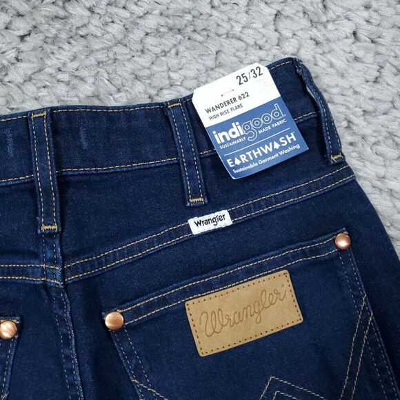 Wrangler Women's Flare & Wide Leg Jeans - Dark Blue - Picture 3 of 11